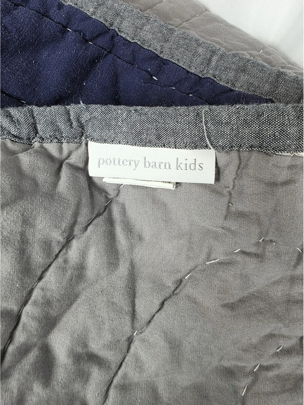 Pottery Barn Kids Quilt Dinosaur Applique Embroidered Full 86x86 Pre-owned